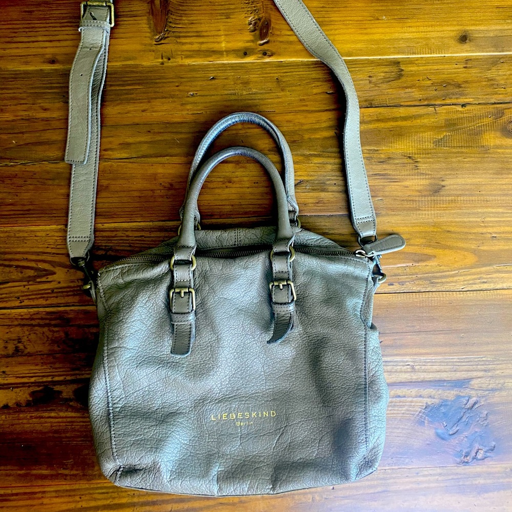 Liebeskind Gray Leather Purse